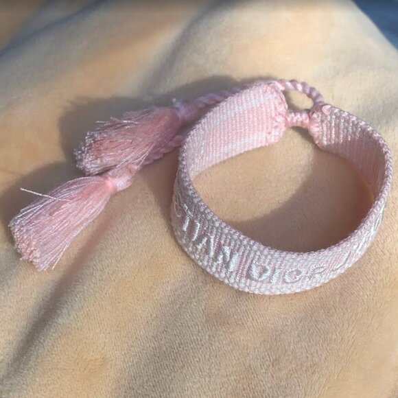 Pink Christian Dior Friendship Bracelet Set 2PC - Picture 6 of 6
